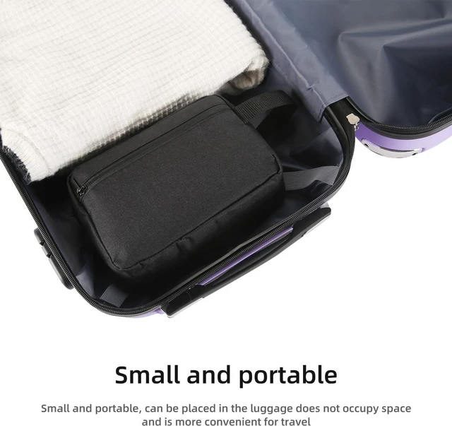 Alt view image 6 of 7 - Icramsy Travel Toiletry bag Toiletry bag for women men Hanging Cosmetic bag Travel accessories for Women Men (Black)