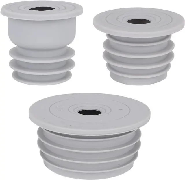 Main image of 3pcs Washing Machine Drain Hose Seal, Silicone Washer Pipe Cover Plug Hose