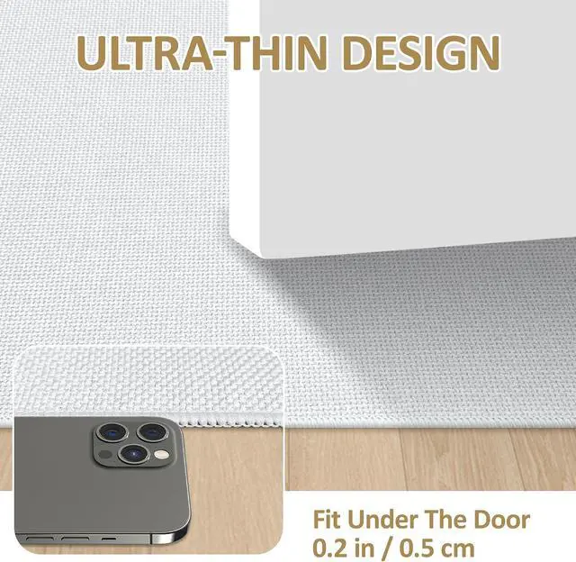 Alt view image 3 of 7 - Bathroom Rug Non Slip Bath Mat 24" x 16", White