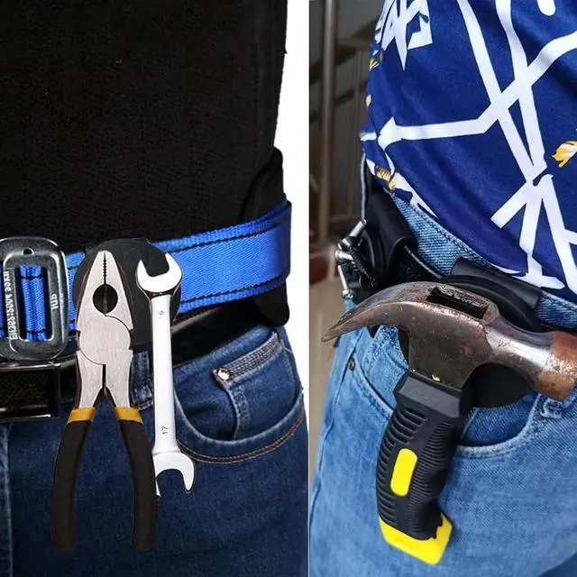 Alt view image 4 of 5 - Magnetic Belt Clip Magnetic Screw Holder Men Tool Belt for Screws Nails Screwdrivers Wrench Metal Accessories Tool and Hardware Holder