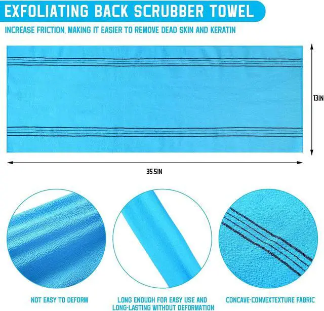 Alt view image 2 of 6 - Tatuo 4 Pieces Korean Exfoliating Washcloth
