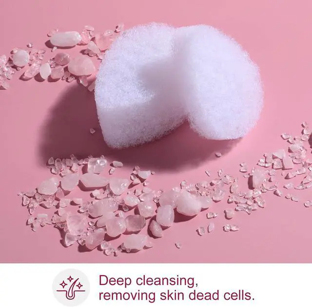 Alt view image 3 of 6 - BS-MALL Facial Sponge 12 Pcs Exfoliating Face Scrubber for Deep Cleansing, Removes Blackheads, Reusable Design, Perfect for Skin Care Routine (Ordinary Texture)