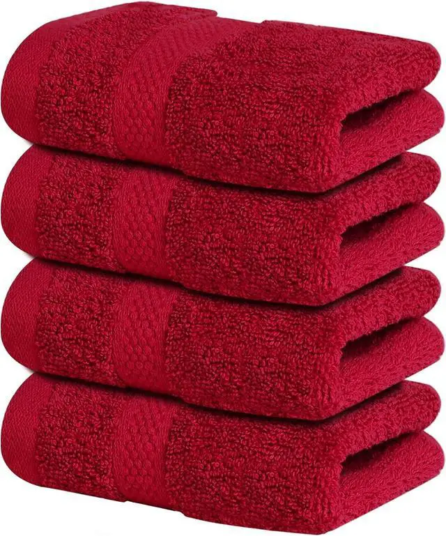 Main image of Infinitee Xclusives 100% Cotton Luxury Wash Cloths for Showering - 4 Pack