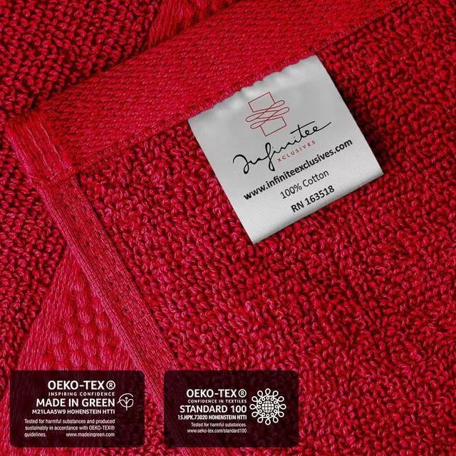 Alt view image 5 of 7 - Infinitee Xclusives 100% Cotton Luxury Wash Cloths for Showering - 4 Pack