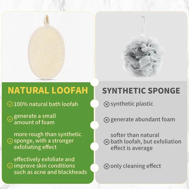 Alt view image 3 of 7 - 6 Pack Large Size Natural Loofah Body Scrubber for Exfoliating