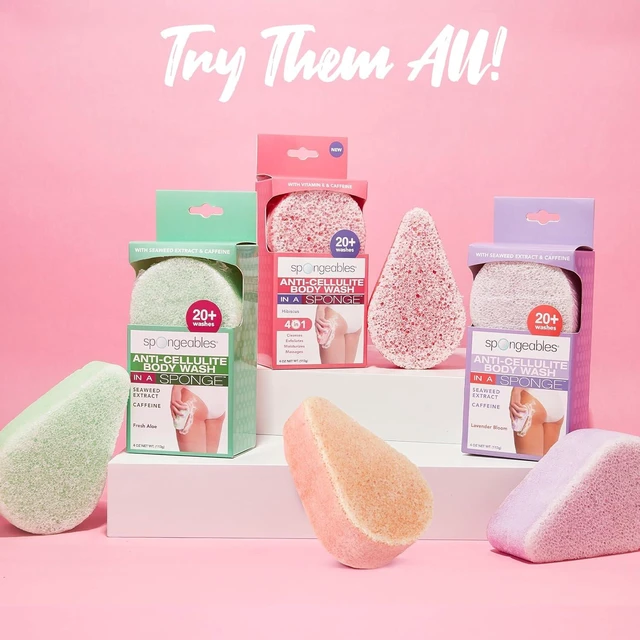 Alt view image 6 of 6 - Anti Cellulite Body Wash Sponge with Fresh Aloe