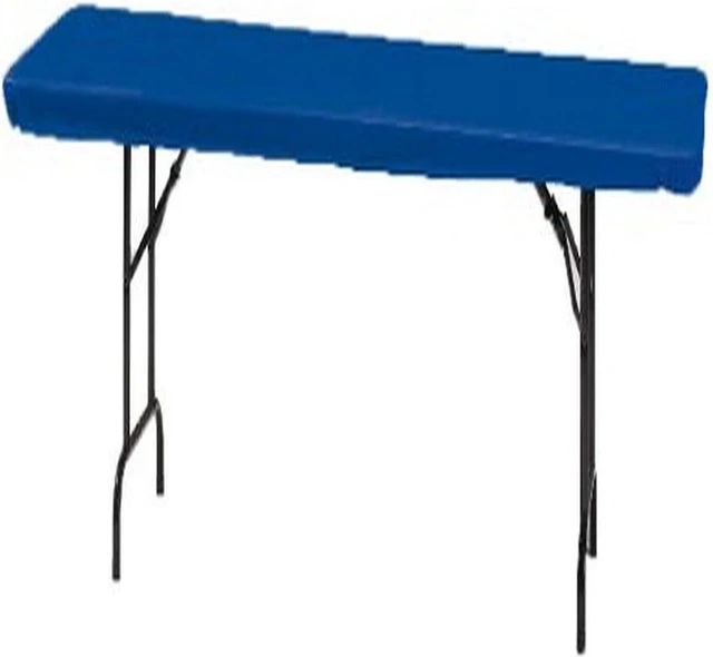 Main image of Creative Converting Stay Put Plastic Tablecloth, Blue, 30 x 96 in