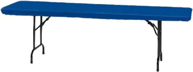 Main image of Creative Converting Stay Put Plastic Tablecloth, Royal Blue, 29 x 72 in