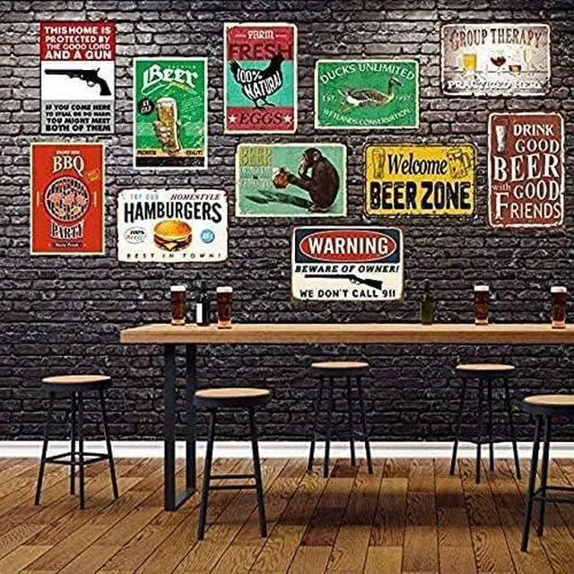 Alt view image 4 of 6 - 15 Types of Bee Retro Garden Metal Tin Sign Kitchen Restaurant Farm Shopping Mall Bar Cafe Man Cave Farm Wall Decoration Iron Painting Metal Plate 8x12inch