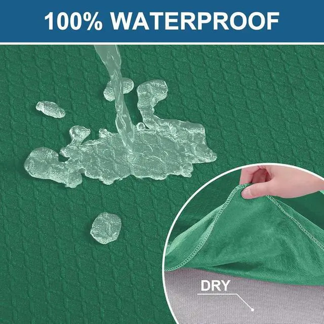 Alt view image 3 of 7 - Smiry Waterproof Seat Covers for Dining Room Chairs, No Rear Covers