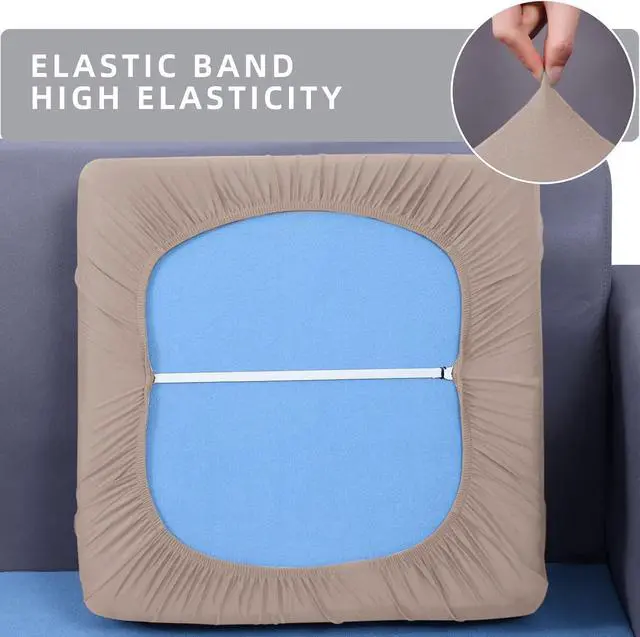 Alt view image 5 of 7 - hyha Waterproof Couch Cushion Covers, Stretch Sofa Seat Slipcovers