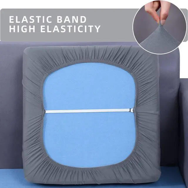 Alt view image 5 of 7 - hyha Waterproof Couch Cushion Covers, Stretch Sofa Seat Slipcovers