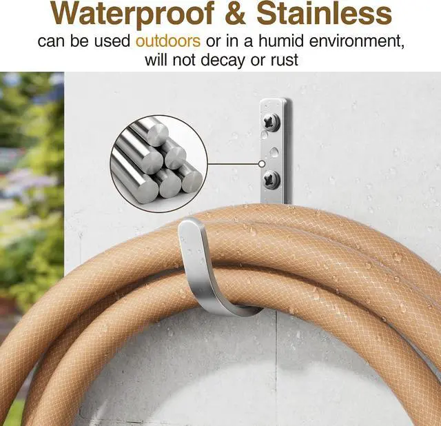Alt view image 7 of 7 - 22LB Wall Hooks for Hanging Towel/Coat, Brushed Nickel 5 Pack
