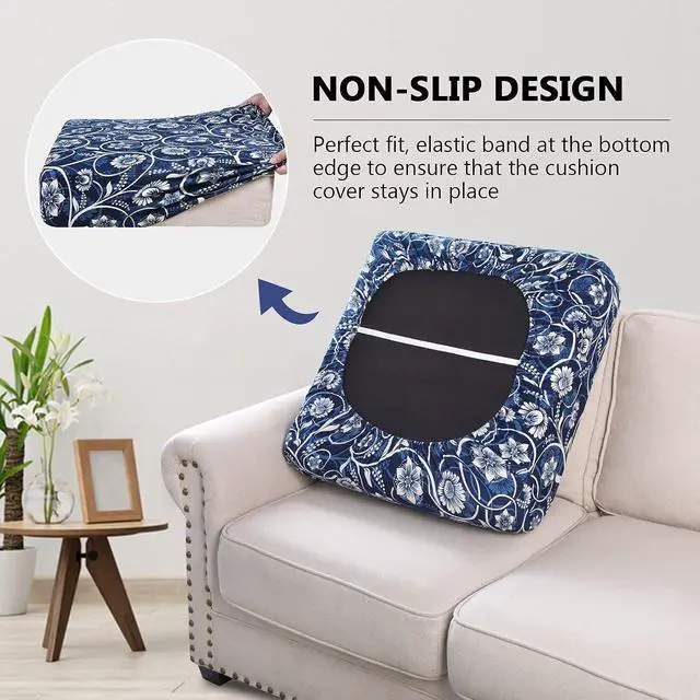 Alt view image 3 of 6 - hyha Printed Couch Cushion Covers, Sofa Covers Washable for Cushion Couch