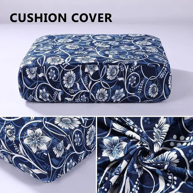 Alt view image 5 of 6 - hyha Printed Couch Cushion Covers, Sofa Covers Washable for Cushion Couch