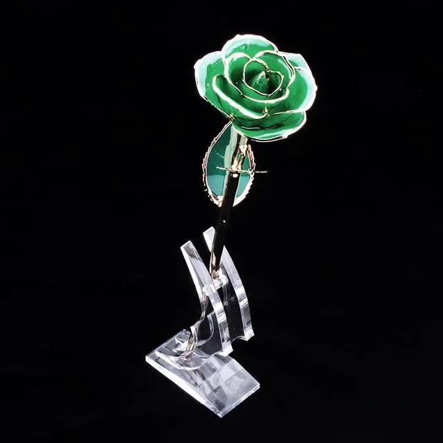 Alt view image 3 of 7 - 24k Rose Display Stand, Acrylic Single Roses Holder