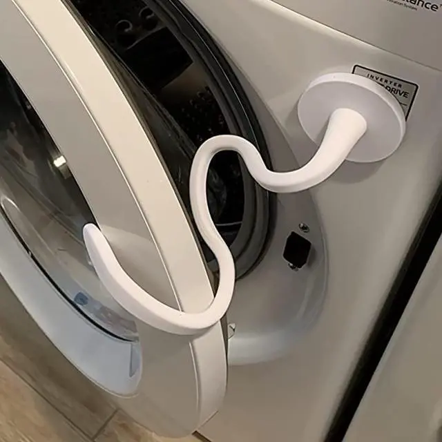 Main image of Front Load Washer Door Prop and Stopper - Magnetic Washing Machine Door Holder with 2.6-Inch Magnet Base, Removable Washer Door Stopper Keep Washer Door Open to Prevent Odors (White)