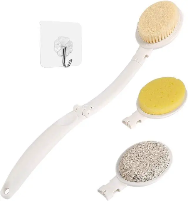 Main image of LFJ 19" Long Handle Shower Sponge Brush Set