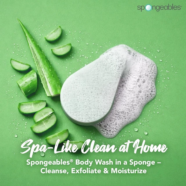Alt view image 2 of 6 - Anti Cellulite Body Wash Sponge with Fresh Aloe