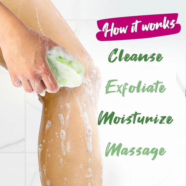 Alt view image 4 of 6 - Anti Cellulite Body Wash Sponge with Fresh Aloe