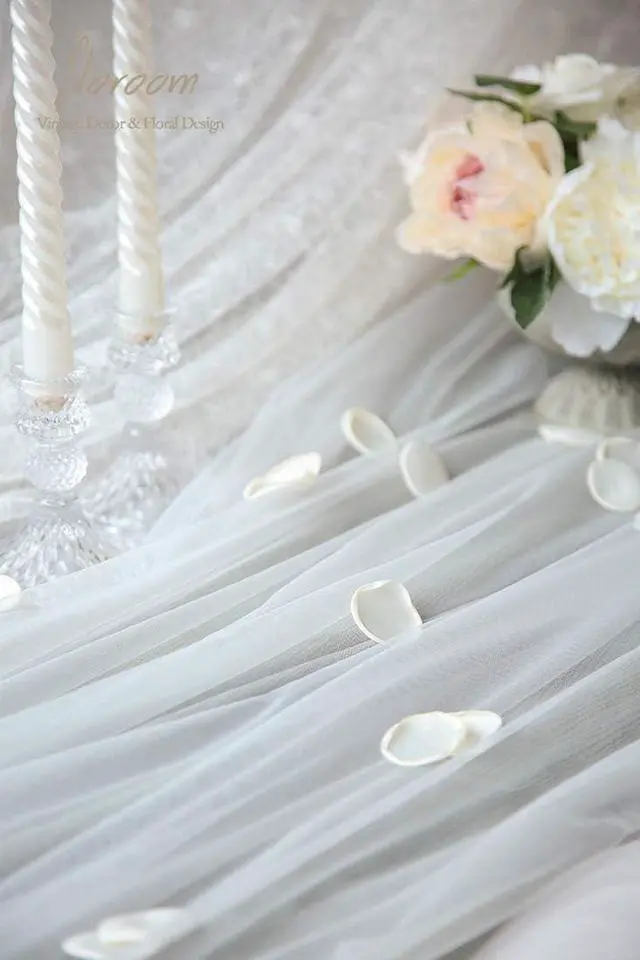 Alt view image 5 of 7 - Floroom 300pcs Rose Petals Ivory Faux Silk Flower Petals for Wedding Flower Girl Basket White Aisle Scatter Dinner Table Centerpieces Party Confetti Bridal Shower Romantic Night Decoration