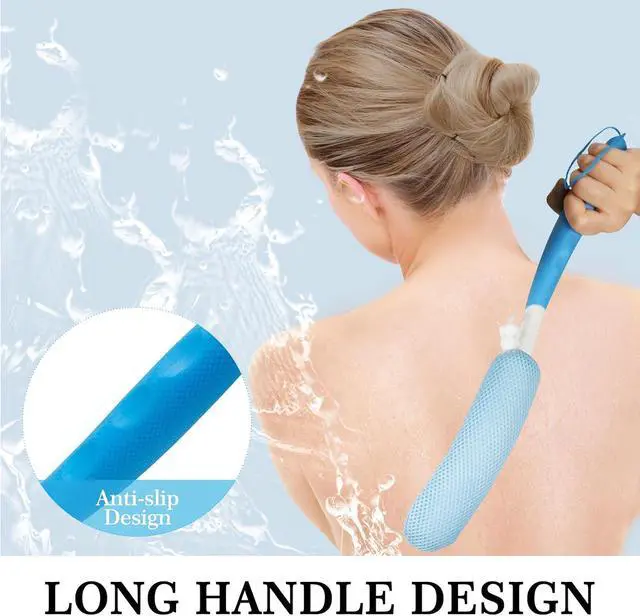 Alt view image 2 of 7 - Back Scrubber for Shower,15.35" Long Handle Shower Brush for Body