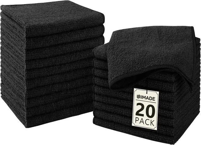 Main image of UNIMADE Washcloths 20 Pack Face Towels (12" x 12"), Highly Soft Wash Cloths