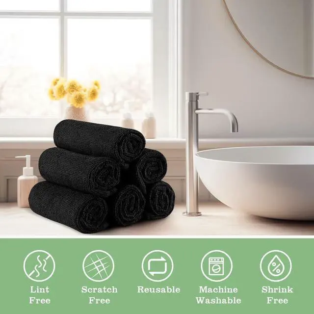 Alt view image 5 of 7 - UNIMADE Washcloths 20 Pack Face Towels (12" x 12"), Highly Soft Wash Cloths