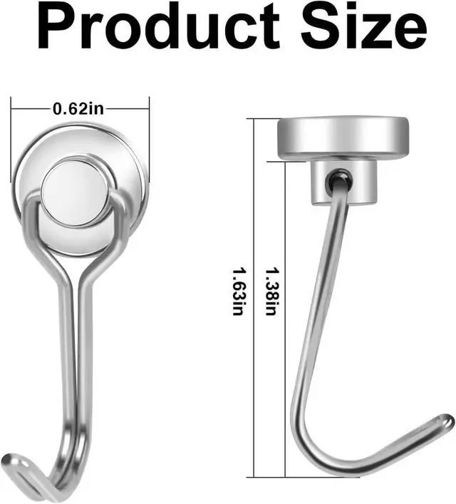 Alt view image 3 of 6 - E BAVITE Swivel Swing Magnetic Hooks, 2026 Cruise Essentials