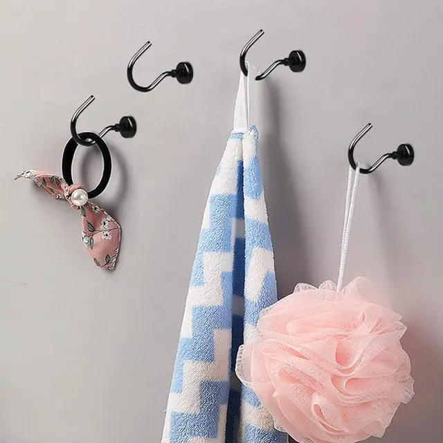 Alt view image 7 of 7 - Grtard 10 Pack Black Magnetic Hooks, 25lbs Heavy Duty Magnet Hooks