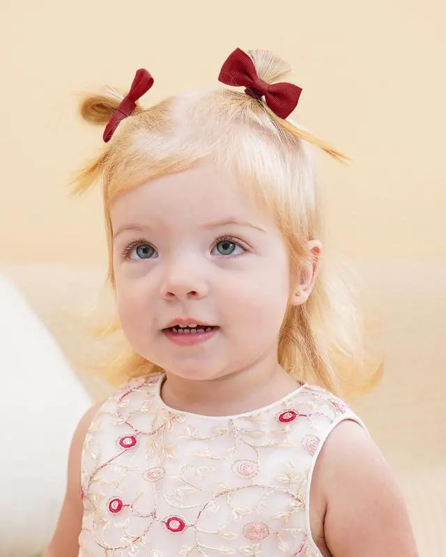 Alt view image 4 of 7 - Jollybows 60PCS Baby Girls Hair Bows Ties 2 Inch Ponytail Holders Hair Ties