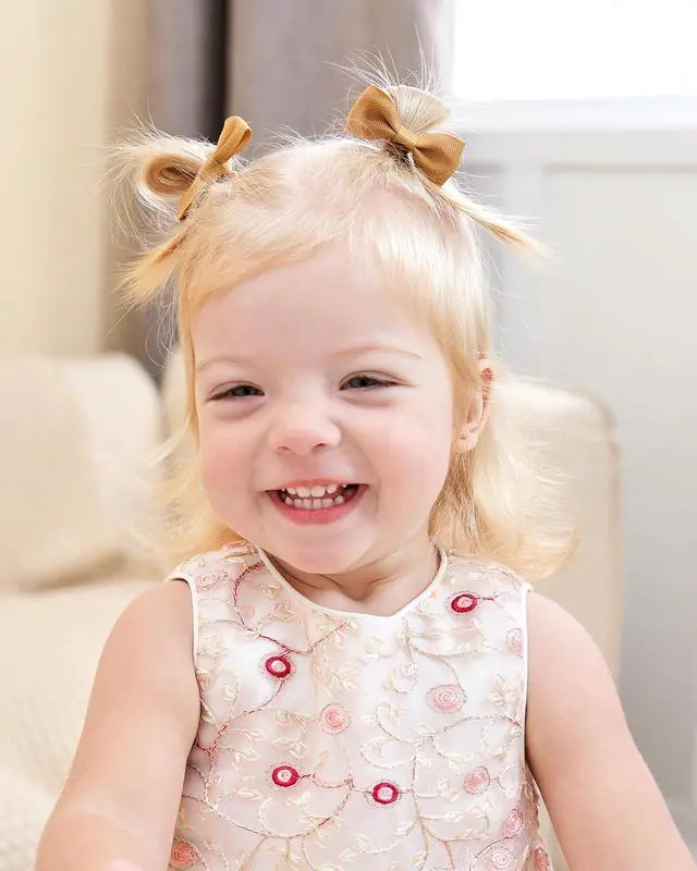 Alt view image 3 of 7 - Jollybows 60PCS Baby Girls Hair Bows Ties 2 Inch Ponytail Holders Hair Ties