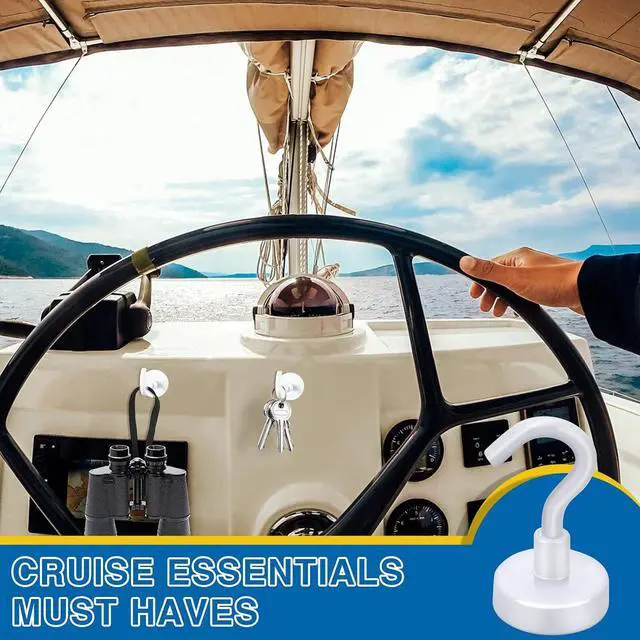 Alt view image 2 of 7 - LOVIMAG Magnetic Hooks for Cruise Essentials 2026 Cabins Door 12 Pack-30LBS