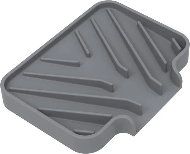 Main image of Sponge Holder for Kitchen Sink,4.9"×3.7" Soap Tray with Drain(Gray)