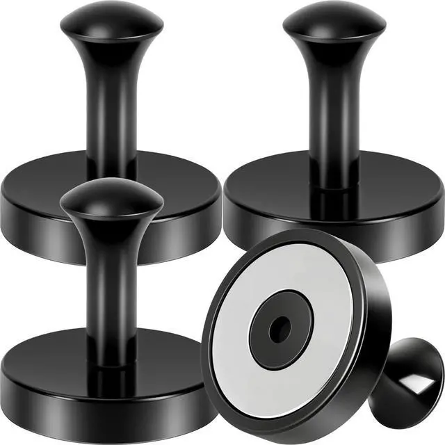 Main image of Neosmuk Magnetic Hooks Steel Tube Design for Cruise,80lb+ Black,4 Pack
