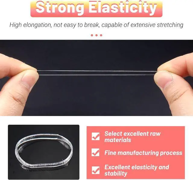Alt view image 4 of 7 - Clear Elastics Hair Bands 1500pcs Mini Rubber Hairband Soften 18mm Ponytail Holders Hairiness Ties No Damaged Accessories for Women Braids