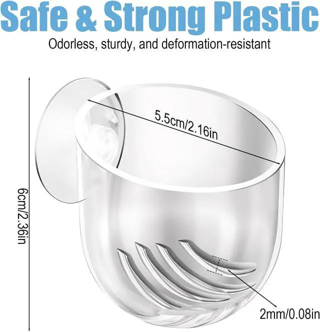 Alt view image 4 of 7 - 3 Pack Clear Fish Tank Plant Holder Aquatic Plant Cups Fishes Tanks Plants Pot Acrylic Aquarium Plants Holder with Suction Cups for Home Aquariums Aquascape Decor, Red Worm Fish Shrimp Feeder