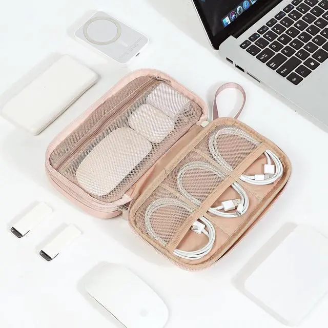 Alt view image 7 of 7 - NISHEL Electronics Travel Organizer Cord Case, Charger Cable Tech Bag