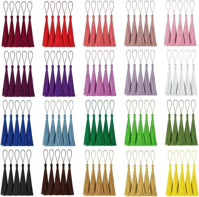 Main image of Youbay Tassels Decorative Craft Bookmark Bulk for Jewelry Making 20 Colors