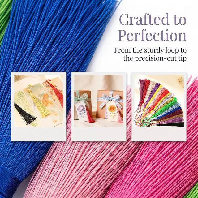Alt view image 4 of 6 - Youbay Tassels Decorative Craft Bookmark Bulk for Jewelry Making 20 Colors