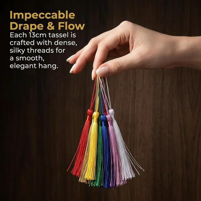 Alt view image 5 of 6 - Youbay Tassels Decorative Craft Bookmark Bulk for Jewelry Making 20 Colors