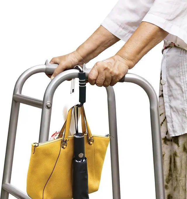 Alt view image 5 of 5 - Little Chicks Jumbo Stroller Buggy Organizer Hooks Clip - Purse and Diaper Bag Hanger for Stroller - Suitable for Most Strollers, Wheelchairs, and Shopping Carts - 1 Pack
