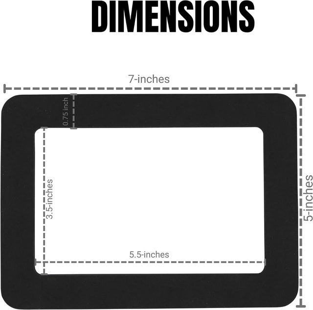 Alt view image 2 of 5 - Iconikal 6-Pack Magnetic Photo Frames, Black, 4 x 6-Inch Encompases and Holds Picture to Refrigerator
