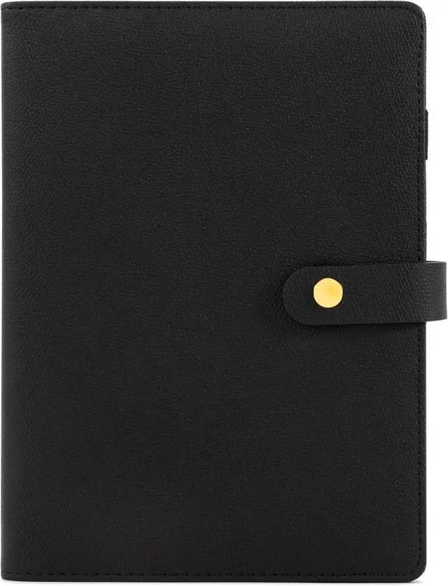 Main image of Aesthetic A5 Binder with 6 Golden Rings - Refillable Planner with Pockets