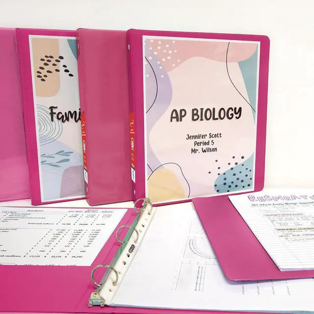 Alt view image 2 of 7 - BAZIC Products 1.5 in Fuchsia 3-Ring View Binder, Round Ring, 2 Pockets