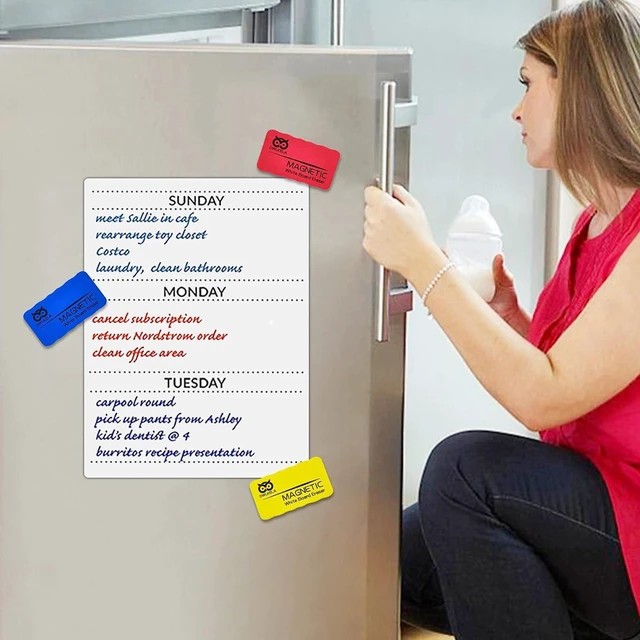 Alt view image 5 of 7 - 4 Pcs Dry Erase Erasers, 4 Colors | Magnetic, Erasers for White Board Markers, Ideal for Classroom, Home and Office