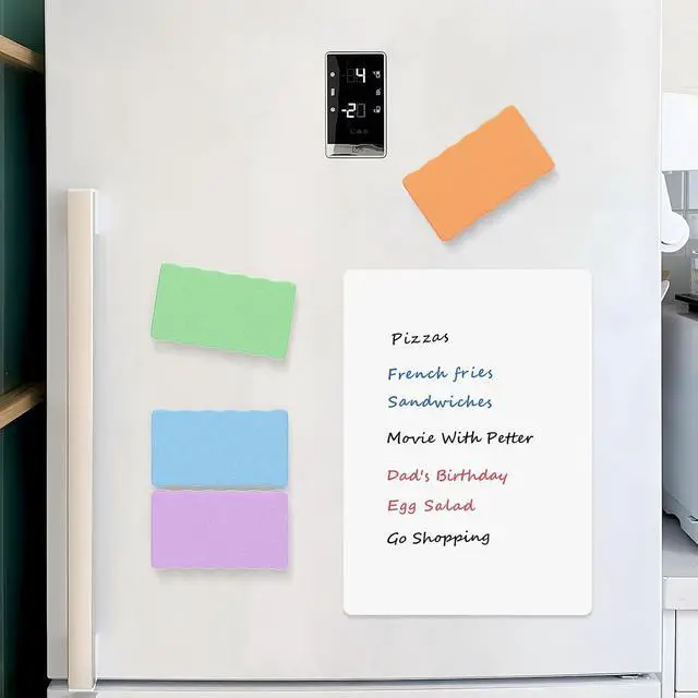 Alt view image 7 of 7 - Dry Erase Board Erasers, 4" x 2" Magnetic Whiteboard Erasers 8 Pack | Reusable Dry Erase Cleaning Pads with Strong Magnet for Office, Home, Classroom and Chalkboard Use, Teacher Supplies