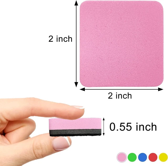 Alt view image 2 of 7 - 30 Pcs Dry Erase Erasers, Assorted Colors | EVA Material, Magnetic Whiteboard Eraser, Ideal for Magnetic Soft Whiteboard, Glass Whiteboard and Dry Erase Board