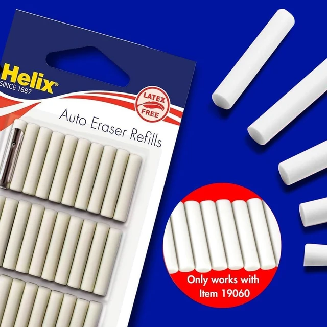 Alt view image 5 of 7 - Helix - Mechanical Pencil Eraser Refills - 30 Count | Smudge-Free Performance - Ideal for Students and Artists - Drafting and Drawing Supplies - Precision Correction