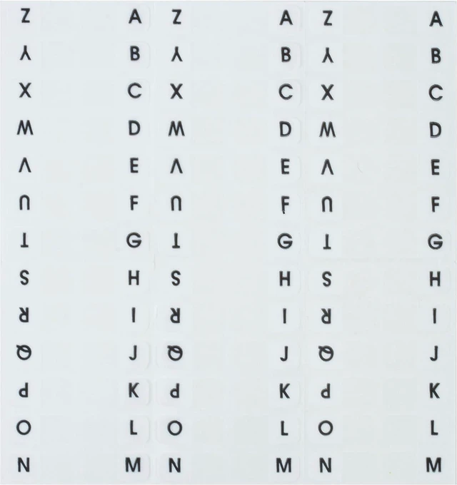 Alt view image 3 of 3 - Alphabetical Tabs, A - Z Pre-Printed Divider Tabs, Permanent Adhesive Index Labels,Divider Labels for School, Home and Office, 7/16" x 1", White, 104 Tabs Per Pack, (B31005)